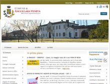 Tablet Screenshot of comune.anguillaraveneta.pd.it